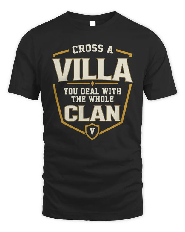VILLA NT1-K008 Cross A/An NAME, You Deal With the Whole Clan | Personalized Vintage T-Shirt