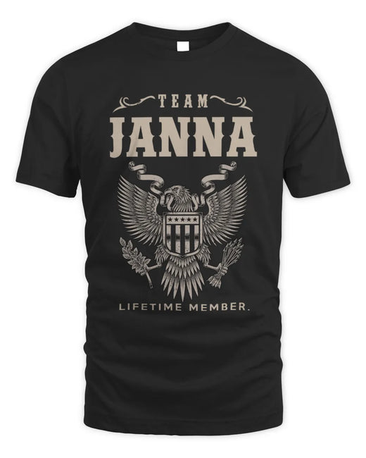 JANNA TP06-K82 – Personalized Classic Style Apparel “Team NAME Lifetime Member”
