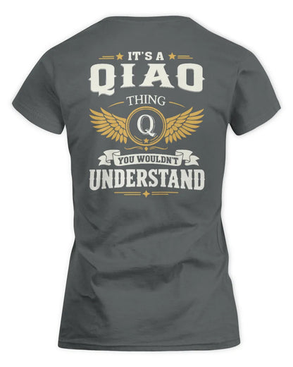 QIAO KT06-M008 It’s a [NAME] Thing – You Wouldn’t Understand | Personalized Vintage T-Shirt - Women's Standard T-Shirt - Charcoal