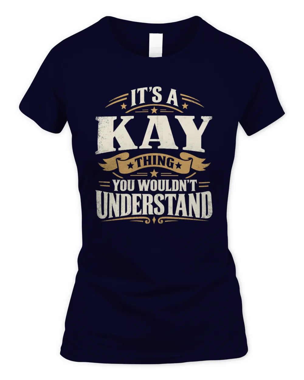 KAY P08 TH51 - Personalized “It’s a/an [NAME] Thing – You Wouldn’t Understand” Shirt - Women's Standard T-Shirt - Navy