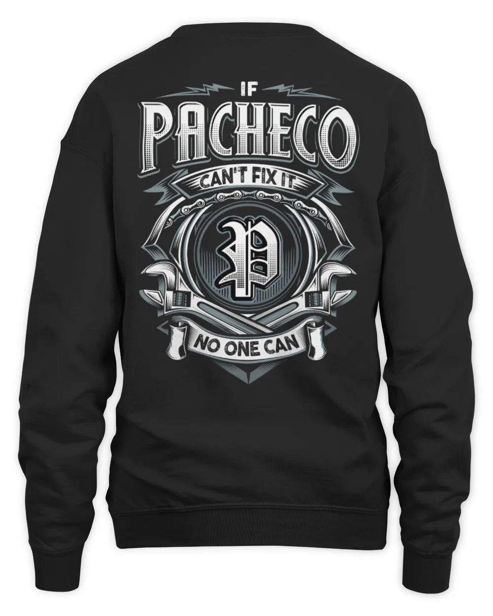 PACHECO AP81-K4-626 - Personalized Ahmed Quote Apparel “If Ahmed Can't Fix It, No One Can” - Unisex Sweatshirt - Black