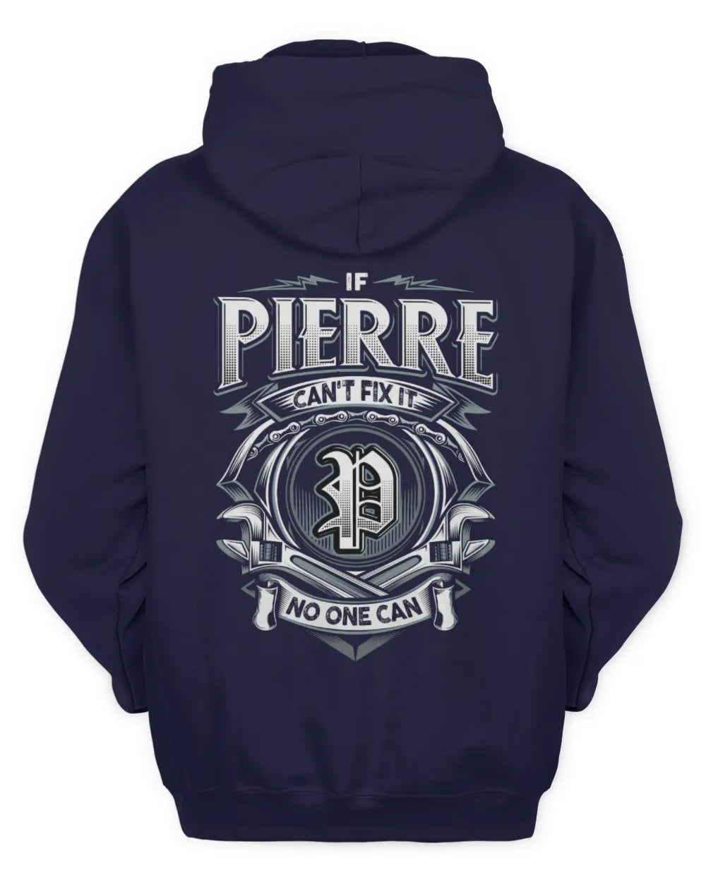 PIERRE AP81-K4-626 - Personalized Ahmed Quote Apparel “If Ahmed Can't Fix It, No One Can” - Unisex Hoodie - Navy