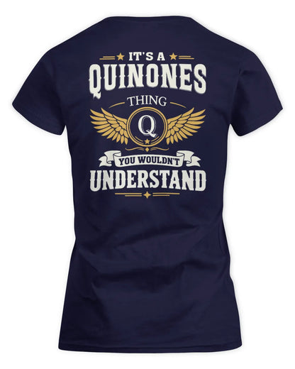 QUINONES KT06-M008 It’s a [NAME] Thing – You Wouldn’t Understand | Personalized Vintage T-Shirt - Women's Standard T-Shirt - Navy