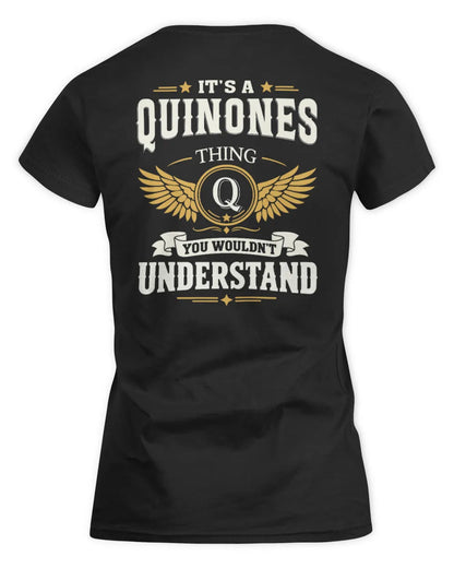 QUINONES KT06-M008 It’s a [NAME] Thing – You Wouldn’t Understand | Personalized Vintage T-Shirt - Women's Standard T-Shirt - Black