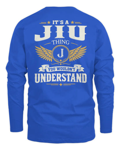 JIU KT06-M008 It’s a [NAME] Thing – You Wouldn’t Understand | Personalized Vintage T-Shirt - Men's Long Sleeved T-Shirt - Royal