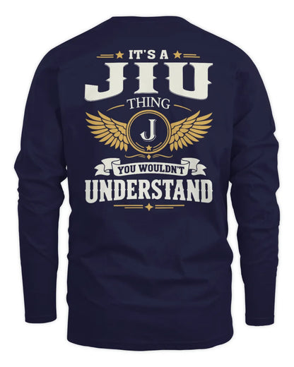 JIU KT06-M008 It’s a [NAME] Thing – You Wouldn’t Understand | Personalized Vintage T-Shirt - Men's Long Sleeved T-Shirt - Navy