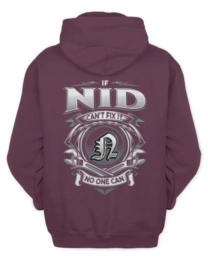 NID AP81-K4-626 - Personalized Ahmed Quote Apparel “If Ahmed Can't Fix It, No One Can” - Unisex Hoodie - Maroon