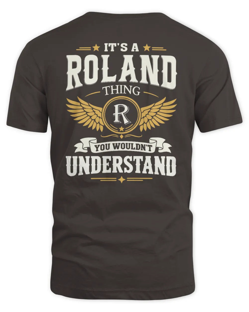 ROLAND KT06-M008 It’s a [NAME] Thing – You Wouldn’t Understand | Personalized Vintage T-Shirt - Unisex Standard T-Shirt - Dark Chocolate