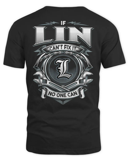 LIN AP81-K4-626 - Personalized Ahmed Quote Apparel “If Ahmed Can't Fix It, No One Can” - Unisex Standard T-Shirt - Black