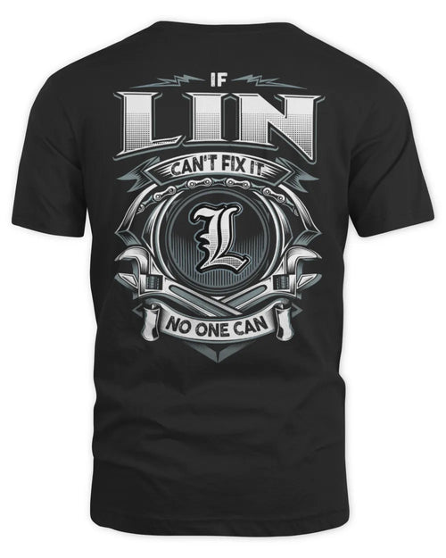 LIN AP81-K4-626 - Personalized Ahmed Quote Apparel “If Ahmed Can't Fix It, No One Can” - Unisex Standard T-Shirt - Black