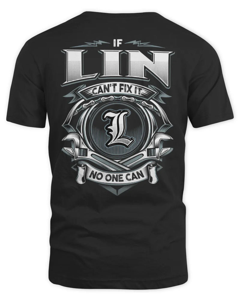 LIN AP81-K4-626 - Personalized Ahmed Quote Apparel “If Ahmed Can't Fix It, No One Can” - Unisex Standard T-Shirt - Black