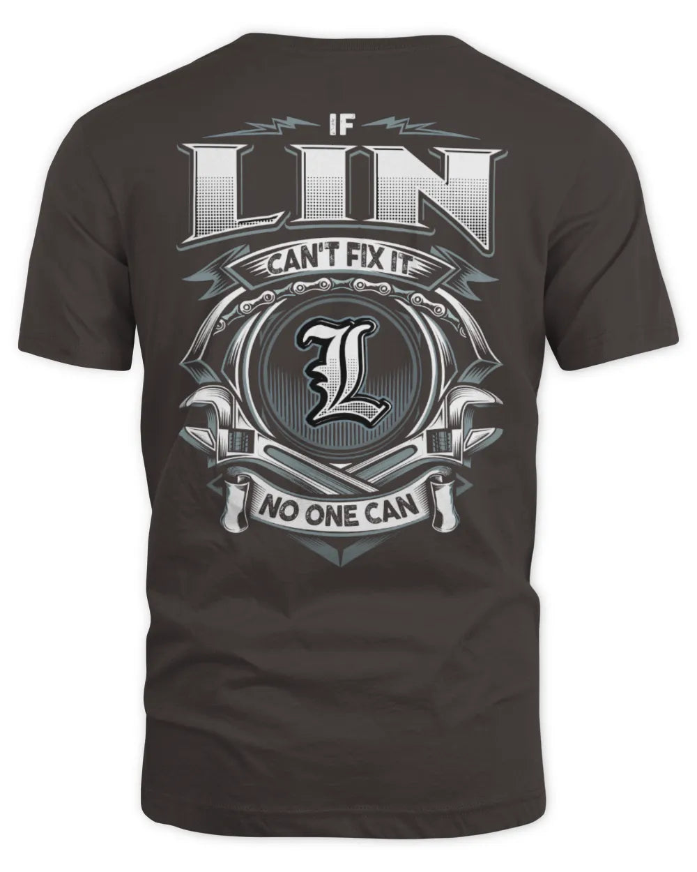 LIN AP81-K4-626 - Personalized Ahmed Quote Apparel “If Ahmed Can't Fix It, No One Can” - Unisex Standard T-Shirt - Dark Chocolate