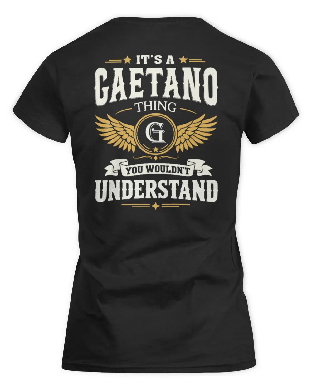 GAETANO KT06-M008 It’s a [NAME] Thing – You Wouldn’t Understand | Personalized Vintage T-Shirt - Women's Standard T-Shirt - Black