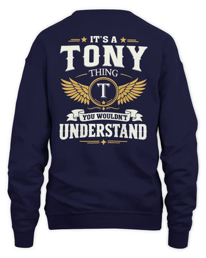 TONY KT06-M008 It’s a [NAME] Thing – You Wouldn’t Understand | Personalized Vintage T-Shirt - Unisex Sweatshirt - Navy
