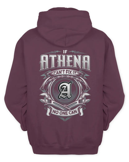 ATHENA AP81-K4-626 - Personalized Ahmed Quote Apparel “If Ahmed Can't Fix It, No One Can” - Unisex Hoodie - Maroon