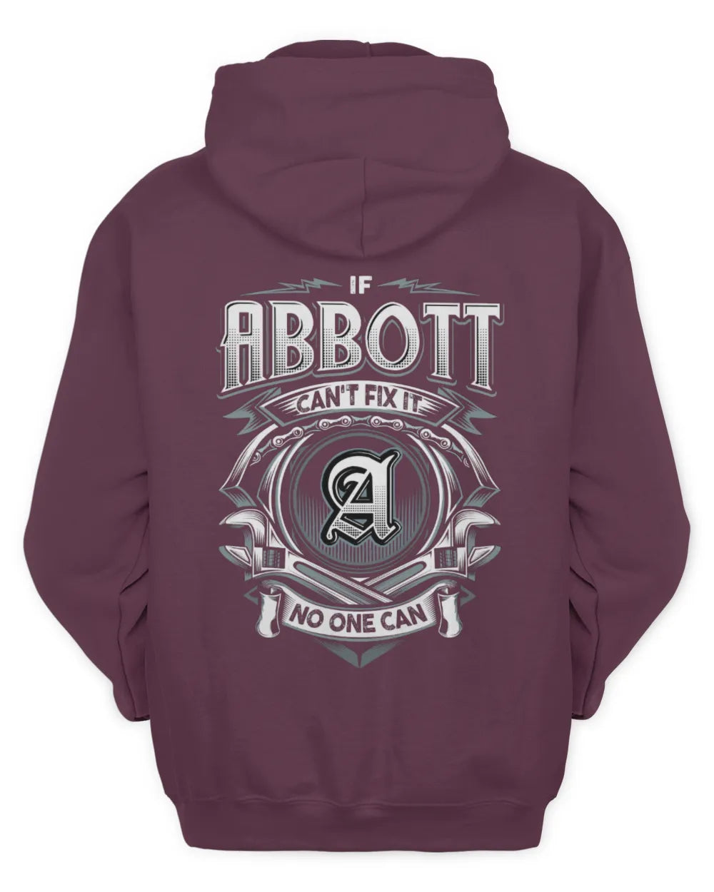 ABBOTT AP81-K4-626 - Personalized Ahmed Quote Apparel “If Ahmed Can't Fix It, No One Can” - Unisex Hoodie - Maroon