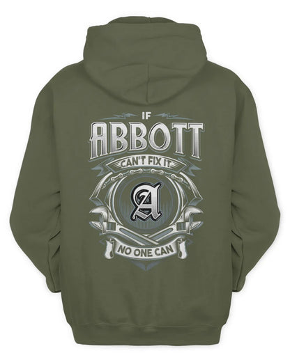 ABBOTT AP81-K4-626 - Personalized Ahmed Quote Apparel “If Ahmed Can't Fix It, No One Can” - Unisex Hoodie - Military Green