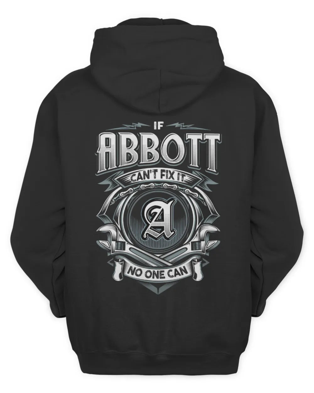 ABBOTT AP81-K4-626 - Personalized Ahmed Quote Apparel “If Ahmed Can't Fix It, No One Can” - Unisex Hoodie - Black