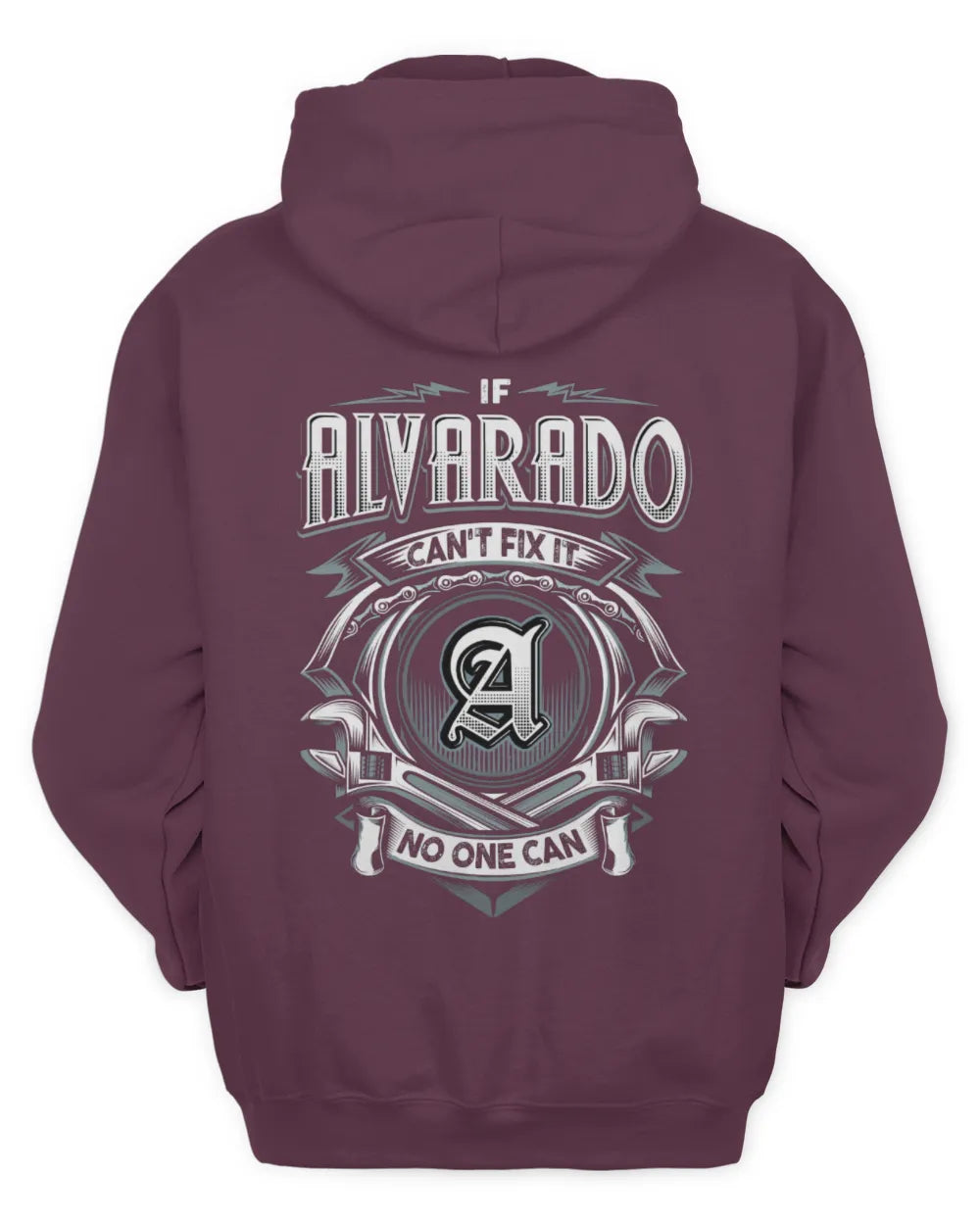 ALVARADO AP81-K4-626 - Personalized Ahmed Quote Apparel “If Ahmed Can't Fix It, No One Can” - Unisex Hoodie - Maroon