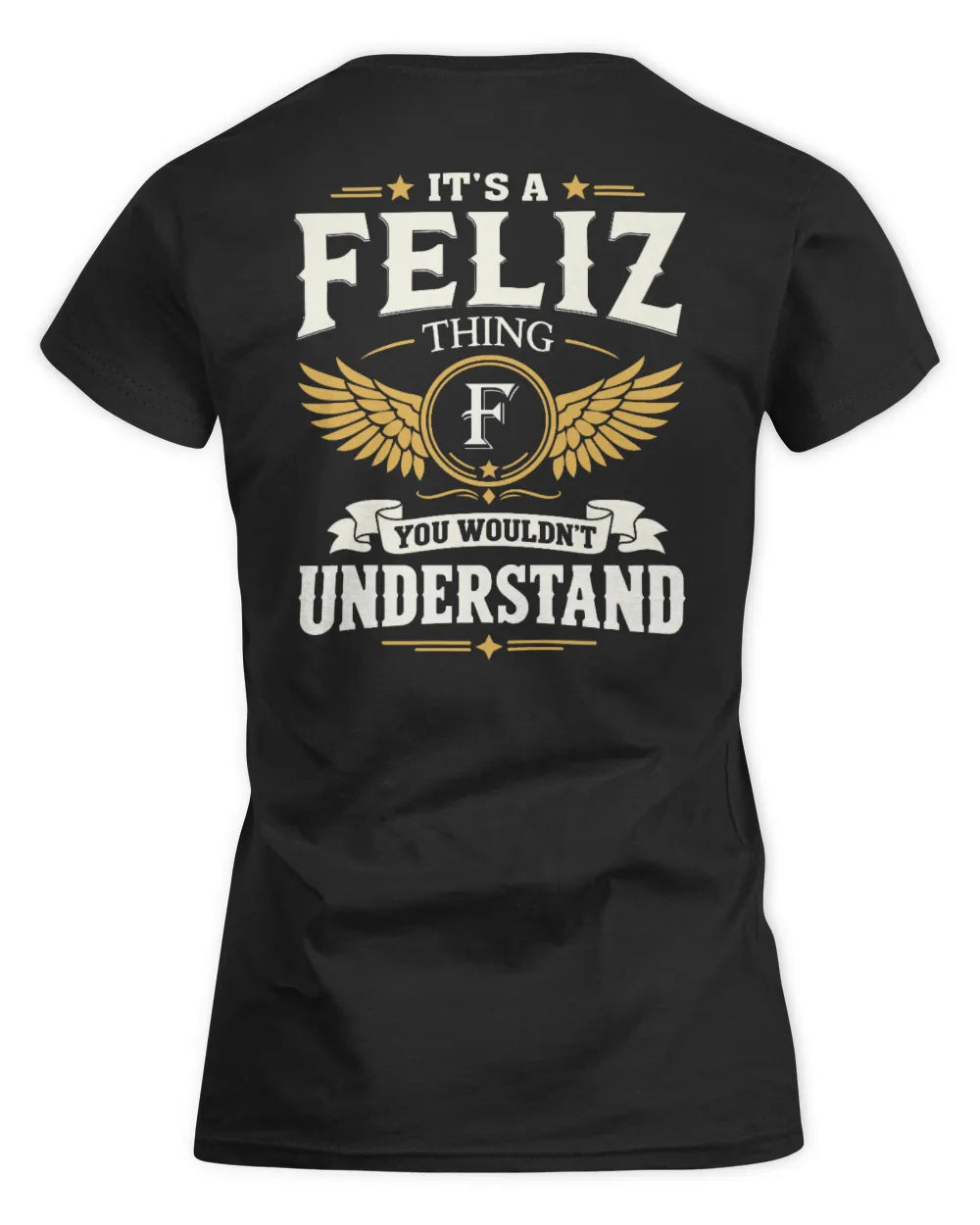 FELIZ KT06-M008 It’s a [NAME] Thing – You Wouldn’t Understand | Personalized Vintage T-Shirt - Women's Standard T-Shirt - Black