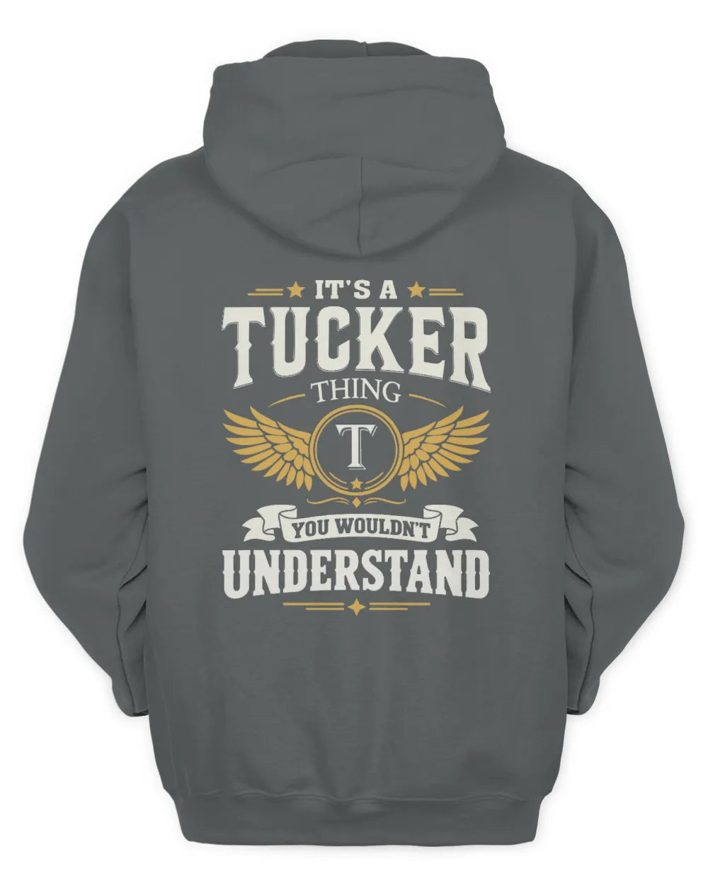 TUCKER KT06-M008 It’s a [NAME] Thing – You Wouldn’t Understand | Personalized Vintage T-Shirt - Unisex Hoodie - Charcoal