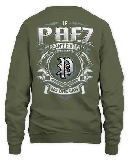 PAEZ AP81-K4-626 - Personalized Ahmed Quote Apparel “If Ahmed Can't Fix It, No One Can” - Unisex Sweatshirt - Military Green