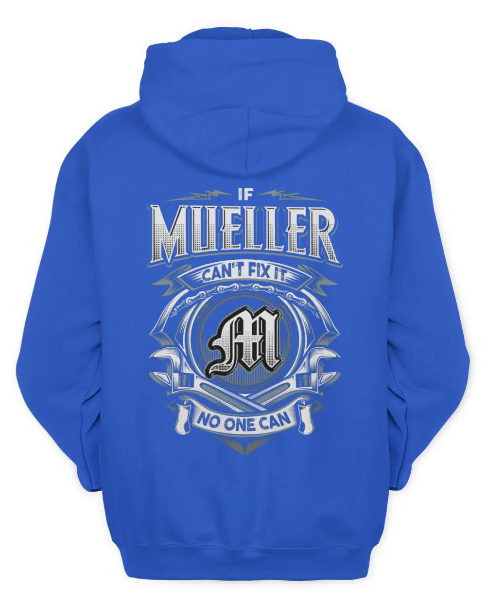 MUELLER AP81-K4-626 - Personalized Ahmed Quote Apparel “If Ahmed Can't Fix It, No One Can” - Unisex Hoodie - Royal