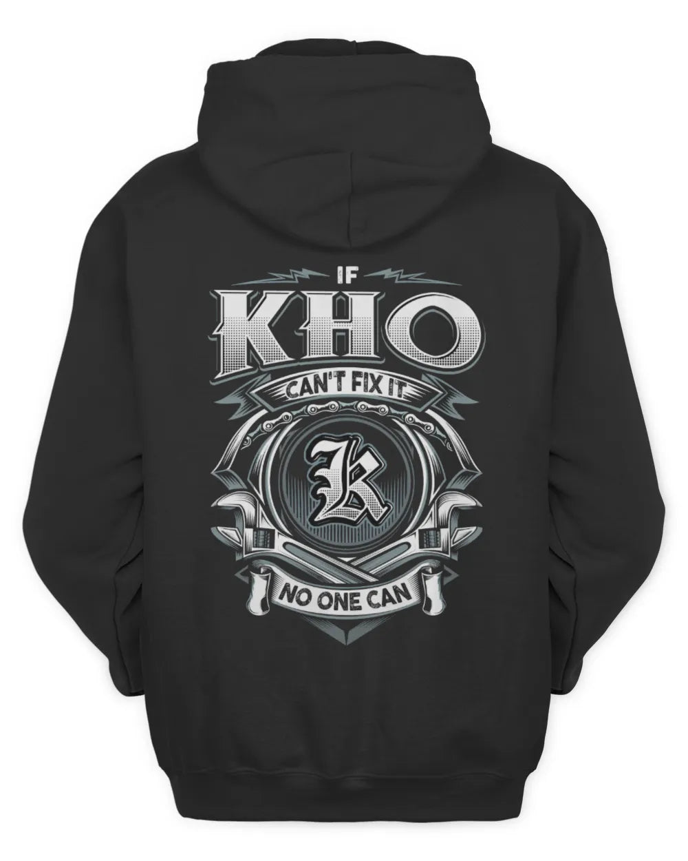 KHO AP81-K4-626 - Personalized Ahmed Quote Apparel “If Ahmed Can't Fix It, No One Can” - Unisex Hoodie - Black
