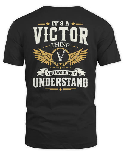 VICTOR KT06-M008 It’s a [NAME] Thing – You Wouldn’t Understand | Personalized Vintage T-Shirt - Unisex Standard T-Shirt - Black