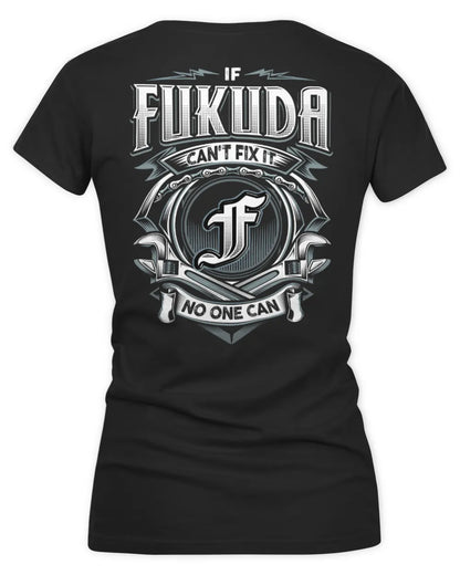 FUKUDA AP81-K4-626 - Personalized Ahmed Quote Apparel “If Ahmed Can't Fix It, No One Can” - Women's V-Neck T-Shirt - Black