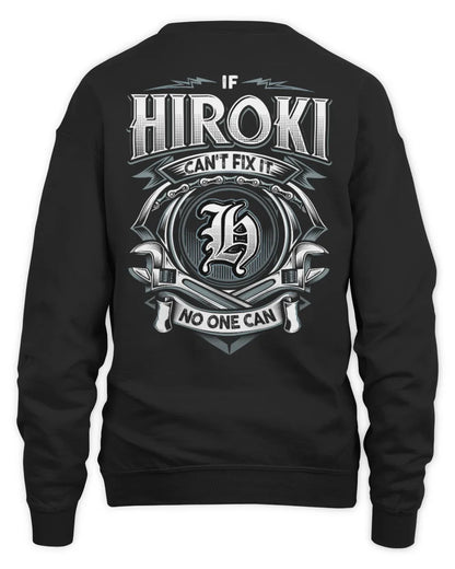 HIROKI AP81-K4-626 - Personalized Ahmed Quote Apparel “If Ahmed Can't Fix It, No One Can” - Unisex Sweatshirt - Black