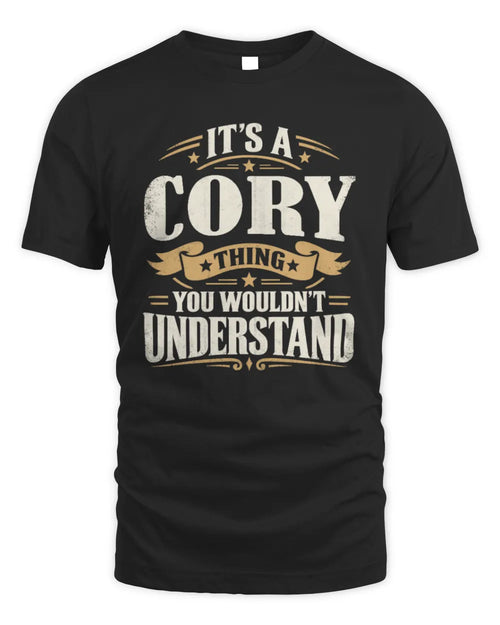 CORY P08 TH51 - Personalized “It’s a/an [NAME] Thing – You Wouldn’t Understand” Shirt - Unisex Standard T-Shirt - Black