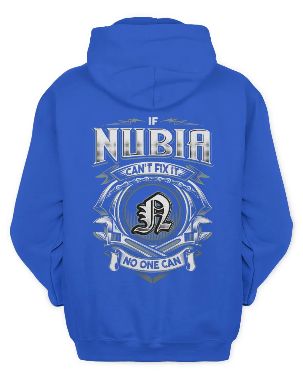 NUBIA AP81-K4-626 - Personalized Ahmed Quote Apparel “If Ahmed Can't Fix It, No One Can” - Unisex Hoodie - Royal