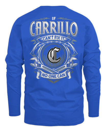CARRILLO AP81-K4-626 - Personalized Ahmed Quote Apparel “If Ahmed Can't Fix It, No One Can” - Men's Long Sleeved T-Shirt - Royal