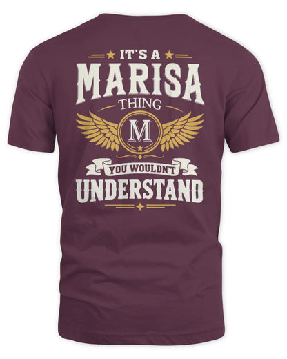MARISA KT06-M008 It’s a [NAME] Thing – You Wouldn’t Understand | Personalized Vintage T-Shirt - Unisex Standard T-Shirt - Maroon