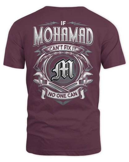 MOHAMAD AP81-K4-626 - Personalized Ahmed Quote Apparel “If Ahmed Can't Fix It, No One Can” - Unisex Standard T-Shirt - Maroon