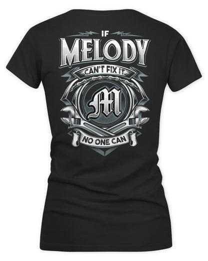 MELODY AP81-K4-626 - Personalized Ahmed Quote Apparel “If Ahmed Can't Fix It, No One Can” - Women's V-Neck T-Shirt - Black