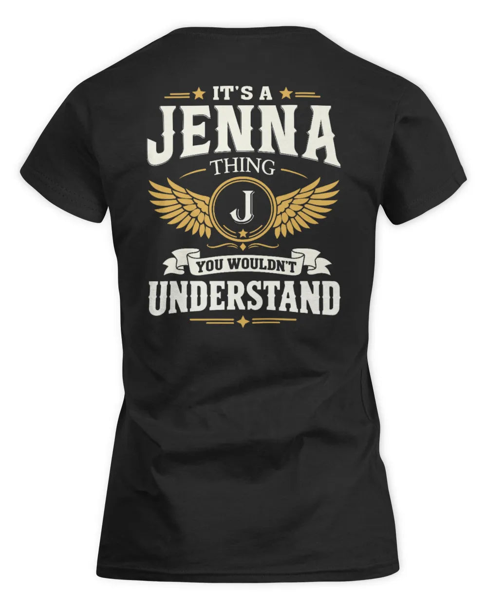 JENNA KT06-M008 It’s a [NAME] Thing – You Wouldn’t Understand | Personalized Vintage T-Shirt - Women's Standard T-Shirt - Black