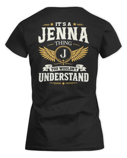 JENNA KT06-M008 It’s a [NAME] Thing – You Wouldn’t Understand | Personalized Vintage T-Shirt - Women's Standard T-Shirt - Black