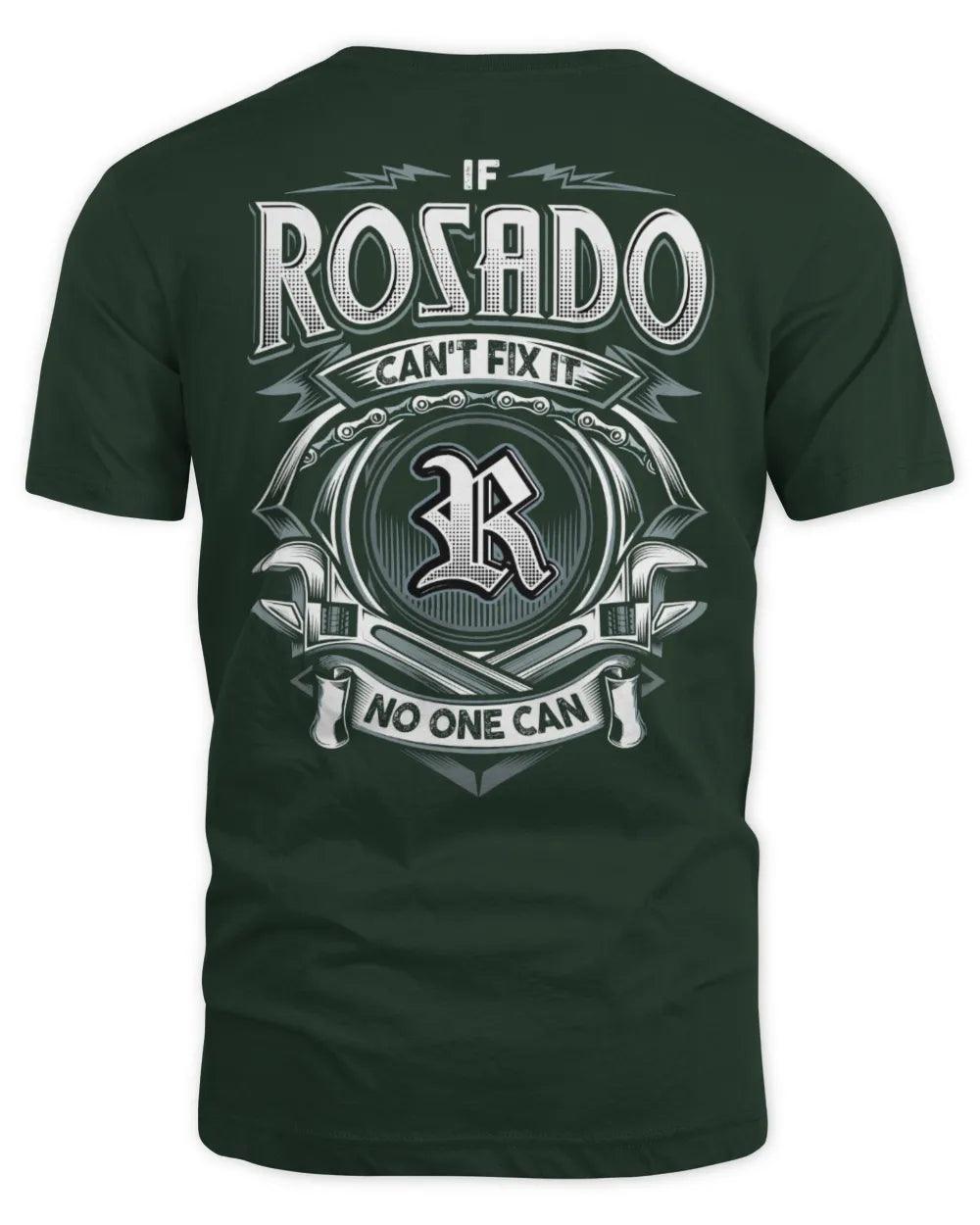 ROSADO AP81-K4-626 - Personalized Ahmed Quote Apparel “If Ahmed Can't Fix It, No One Can” - Unisex Standard T-Shirt - Forest Green
