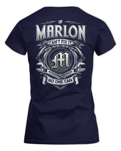 MARLON AP81-K4-626 - Personalized Ahmed Quote Apparel “If Ahmed Can't Fix It, No One Can” - Women's Standard T-Shirt - Navy