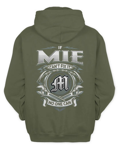 MIE AP81-K4-626 - Personalized Ahmed Quote Apparel “If Ahmed Can't Fix It, No One Can” - Unisex Hoodie - Military Green