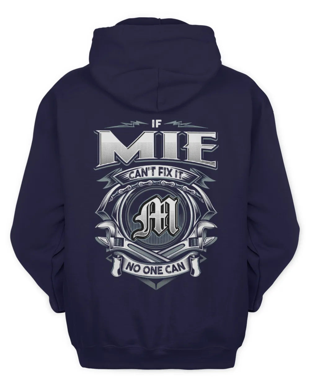 MIE AP81-K4-626 - Personalized Ahmed Quote Apparel “If Ahmed Can't Fix It, No One Can” - Unisex Hoodie - Navy