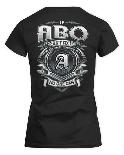 ABO AP81-K4-626 - Personalized Ahmed Quote Apparel “If Ahmed Can't Fix It, No One Can” - Women's Standard T-Shirt - Black