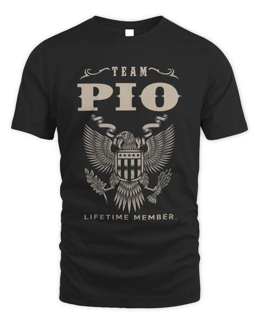 PIO TP06-K82 – Personalized Classic Style Apparel “Team NAME Lifetime Member”