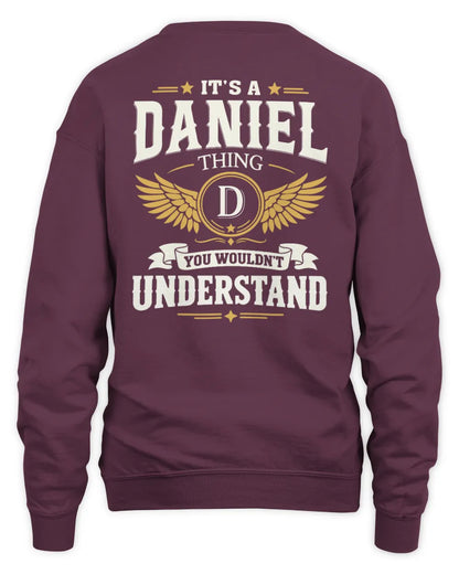 DANIEL KT06-M008 It’s a [NAME] Thing – You Wouldn’t Understand | Personalized Vintage T-Shirt - Unisex Sweatshirt - Maroon
