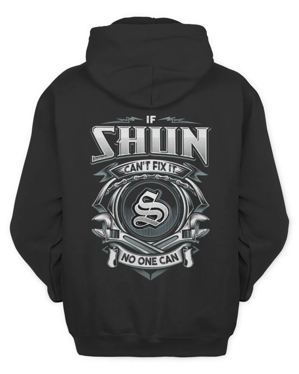 SHUN AP81-K4-626 - Personalized Ahmed Quote Apparel “If Ahmed Can't Fix It, No One Can” - Unisex Hoodie - Black