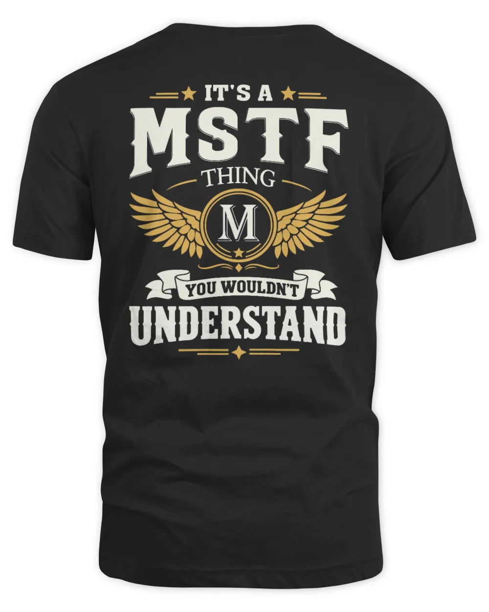 MSTF KT06-M008 It’s a [NAME] Thing – You Wouldn’t Understand | Personalized Vintage T-Shirt - Unisex Standard T-Shirt - Black
