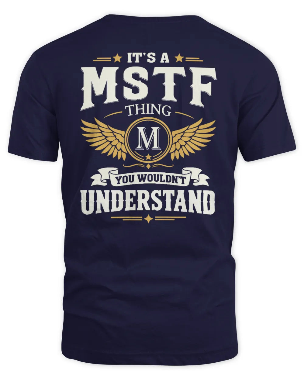 MSTF KT06-M008 It’s a [NAME] Thing – You Wouldn’t Understand | Personalized Vintage T-Shirt - Unisex Standard T-Shirt - Navy