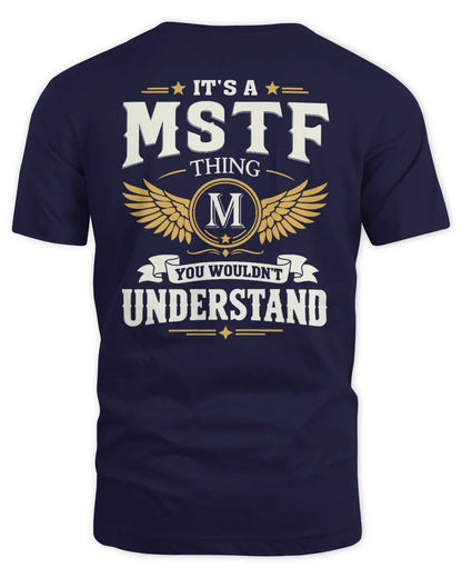 MSTF KT06-M008 It’s a [NAME] Thing – You Wouldn’t Understand | Personalized Vintage T-Shirt - Unisex Standard T-Shirt - Navy